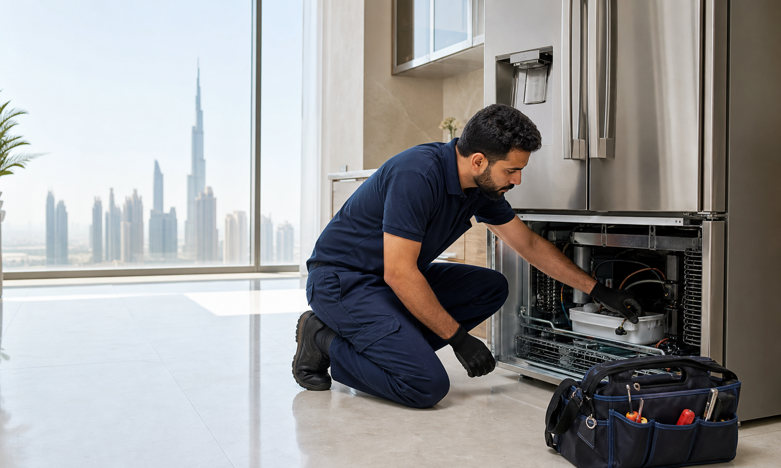 Super General refrigerator fault and repair guide illustration